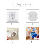 Baby Safety Socket Covers 10pcs Electrical Plastic Outlet Protectors Child Safe Socket Security Protection
