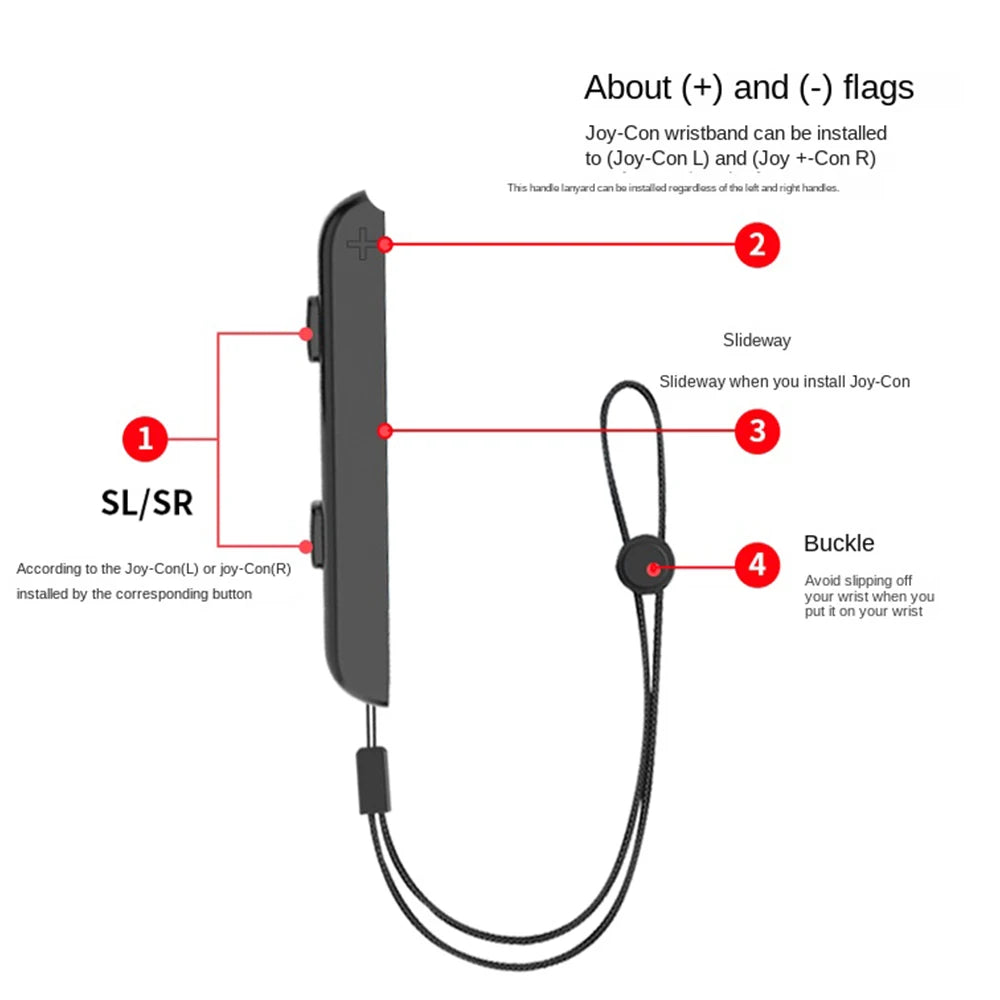 For Switch Wrist Strap Gamepads Hand Rope Anti-Lost Wrist Strap Switch &amp; Switch OLED Lite Joy pad