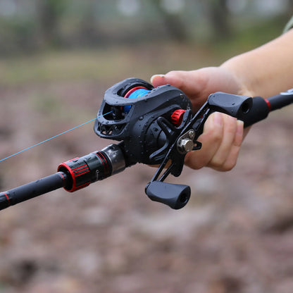 Sougayilang 1.8-2.4m Casting Fishing Combo Telescopic Fishing Rod and 7.2:1 High Speed Fishing Reel with 150M Line Pesca