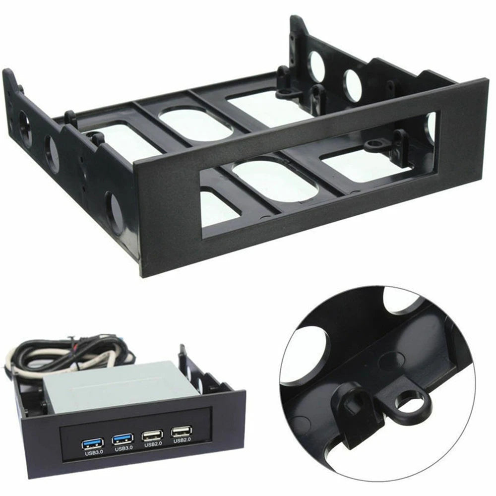 3.5 To 5.25 Floppy To Optical Drive Bay Mounting Bracket Converter For Front Panel Hub Card Reader Fan Speed Controller
