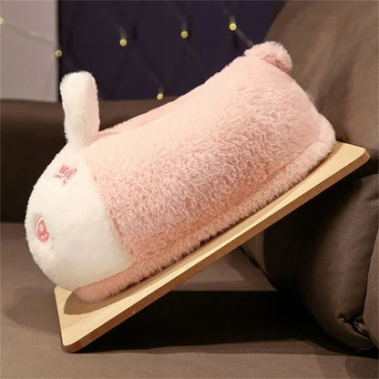 Comemore 2023 White Warm Adult Lady Plush Head Indoor Floor Women Fun Slipper Rabbit Cute New Home Slippers Cartoon Bee Design