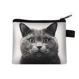 Coin Purse New Animal Cat Children's Wallet Student Portable Card Coin Key Storage Bag Polyester Hand Bag Mini Bag