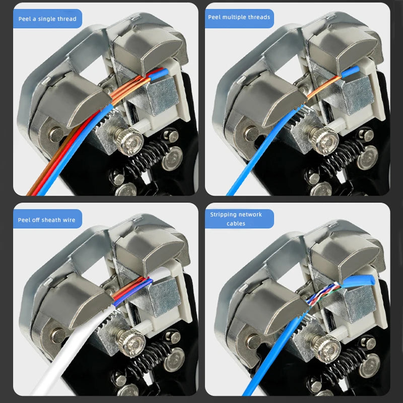 Multifunctional wire stripper Cable cutter crimping pliers Quick stripping wire pliers Electrical tool for stripping wires