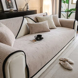 Scratch Sofa Cover Towel Solid Color Non-slip Sofa Backrest Cover Towel Universal New Chenille Sofa Cushion Anti-cat