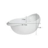 Rice Sieve Plastic Colander Kitchen Drain Basket with Handles Rice Bowl Strainer Basket Sink Drain Kitchen Tools