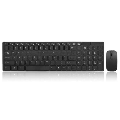 K-06 2.4G Wireless Keyboard and Mouse Combo Computer Keyboard with Mouse Plug and Play Black Keyboard Mouse for Laptop