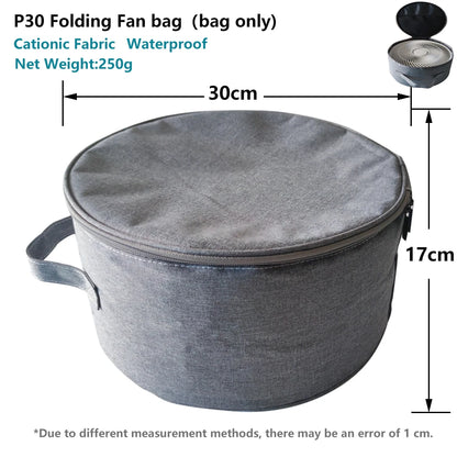 P30 Rechargeable Standing Fan 12 Inch 10800mAh Electric Folding Fan for Desktop Floor Wireless Portable Fans for Home Camping
