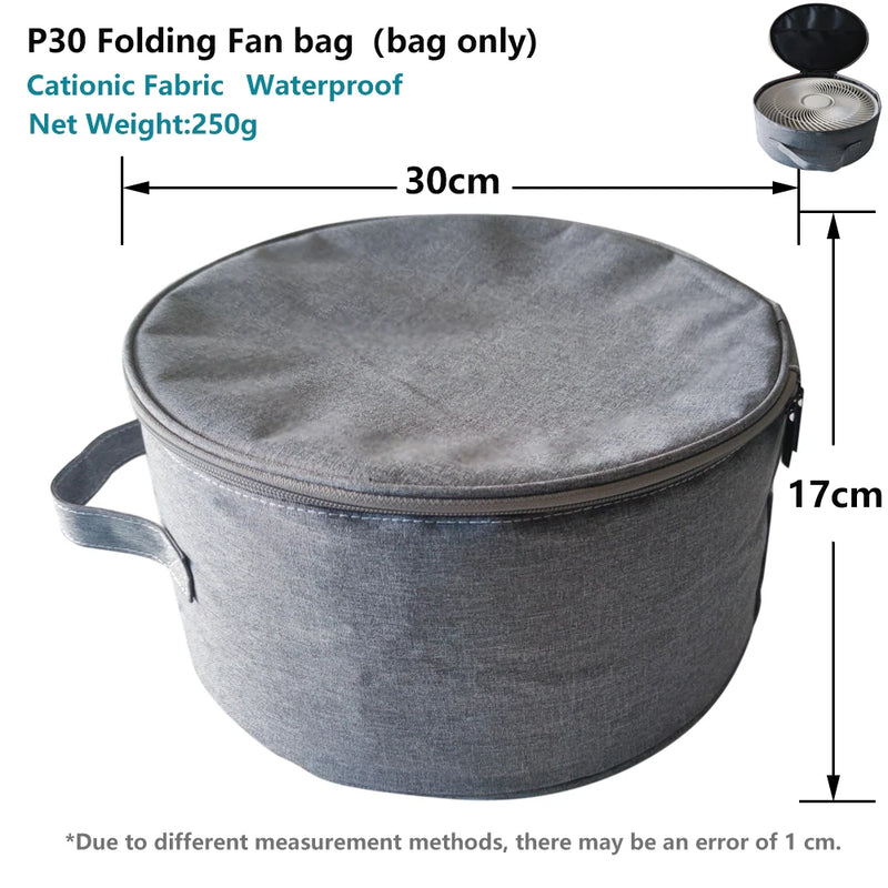 P30 Rechargeable Standing Fan 12 Inch 10800mAh Electric Folding Fan for Desktop Floor Wireless Portable Fans for Home Camping