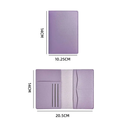 New Travel PU Passport Cover High-capacity Multiple Card Slots Passport Bag Ticket Holder Bussiness Passport Protective Cover