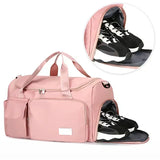 Bolsa de viaje para mujer, bolsa de gimnasio de gran capacidad, Weekender, bolsas de lona para la noche con compartimento para zapatos, bolsas deportivas para Fitness