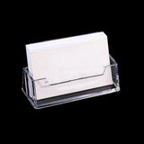 Clear Business Card Holder Organizer Office Desk Display Stand Memo Counter Accessories Tabletop Business Card Holder Storage
