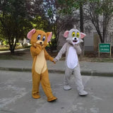 Tom Cat X Jerry Mouse Cartoon Mascot Cosplay Costume Fancy Dress Advertising Carnival Props Customized Halloween Party