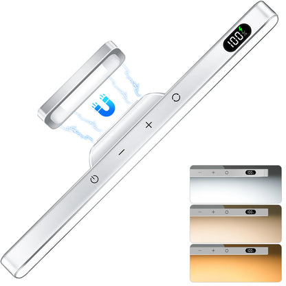 WILLED 5W Luz de espelho regulável 3 cores Luz de maquiagem ajustável com 2500mAh recarregável sob o armário para armário Mesa de cabeceira