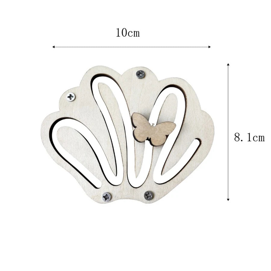 Montessori Busy Board Accessories Wood DIY Toy Material Education Activity Board Parts Toys For Children Basic Skills Learning