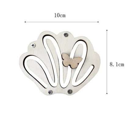 Montessori Busy Board Accessories Wood DIY Toy Material Education Activity Board Parts Toys For Children Basic Skills Learning