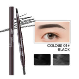 Waterproof Double-Headed Eyebrow Cosmetics Pencil 5 Colors Natural Long-Lasting Makeup Tattoo Paint for Eyebrows