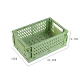 Plastic Foldable Storage Box Collapsible Crate Basket Stackable Cute Makeup Jewelry Toys Boxes for Storage Box Portable Organizer 