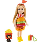 Original Barbie Dolls Club Chelsea Dress Up Burger Costume Pets Accessories Kids Toys for Girls Princess Play House Set Juguetes