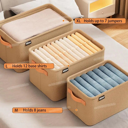 Organizador de ropa para armarios, gran capacidad, para pantalones, vaqueros, cajones, ropa interior, calcetines, camisetas, etc.
