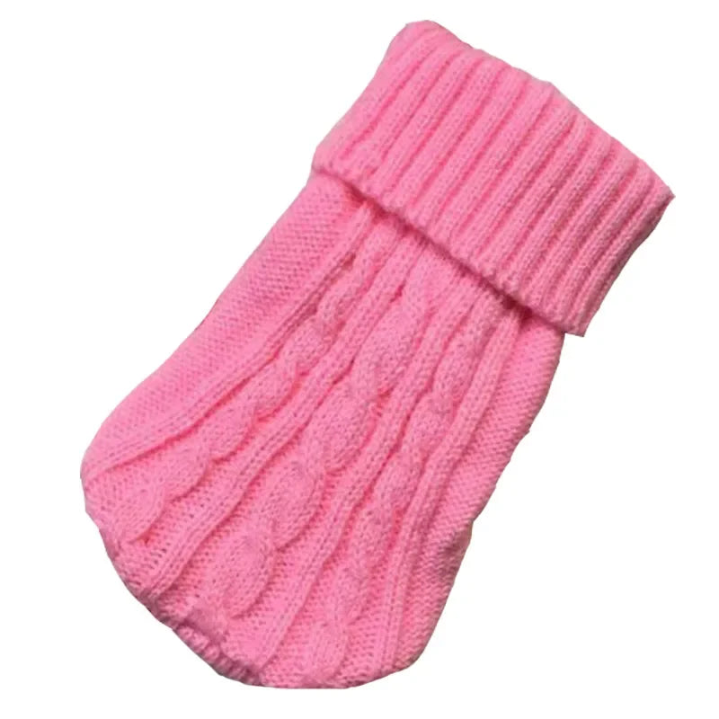 Roupa tricotada de inverno para cães pequenos e médios, suéter Chihuahua Puppy, suéter Yorkshire Pure Dog