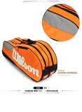 Genuine Wilson Tennis Racket Bag Large Capacity Outdoor Waterproof Tennis Racquet Bag Golf Bag Men Women Tennis Sport Bag