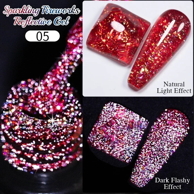 7.5ML Super Shiny Ruby Red Cat Magnetic Gel Nail Polish Wine Red Cat Eye Gel Soak Off Semi-Permanent Nail Varnish For Manicure