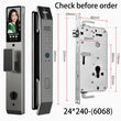 XSDTS Wifi Tuya APP Face Recognition Smart Door Lock With Camera Video Call Voice Intercom Digital Door Lock Automatic Door Lock
