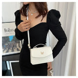 PU Versatile and Fashionable Portable Small Square Bag Single Shoulder Crossbody Bag Luxury Designer Handbag Women's Bags