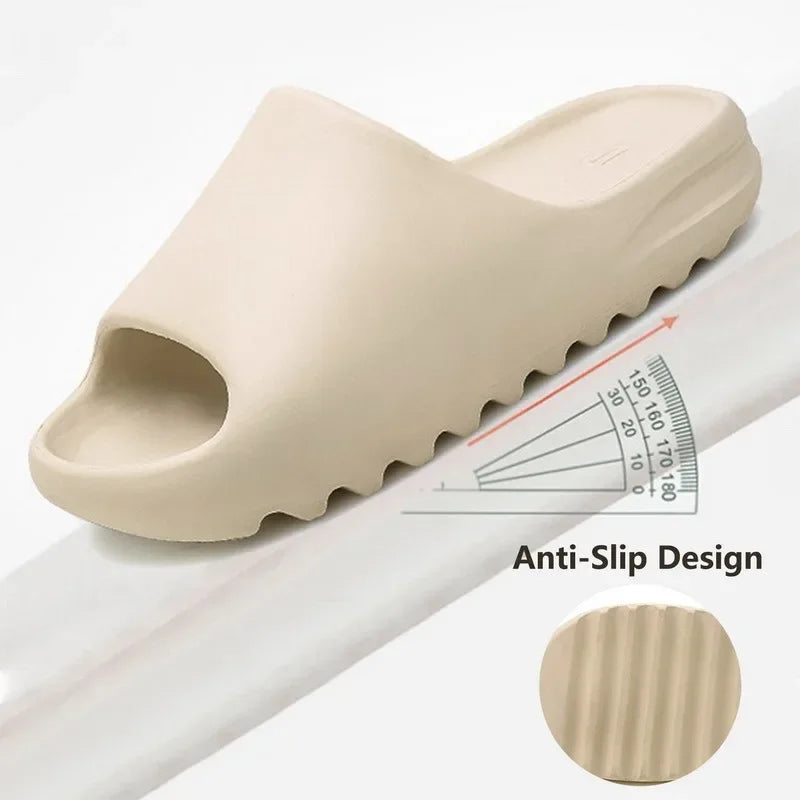 Zapatillas de moda para mujer, planas, ligeras, de EVA, para el baño, cómodas, para parejas, para interiores y ducha.