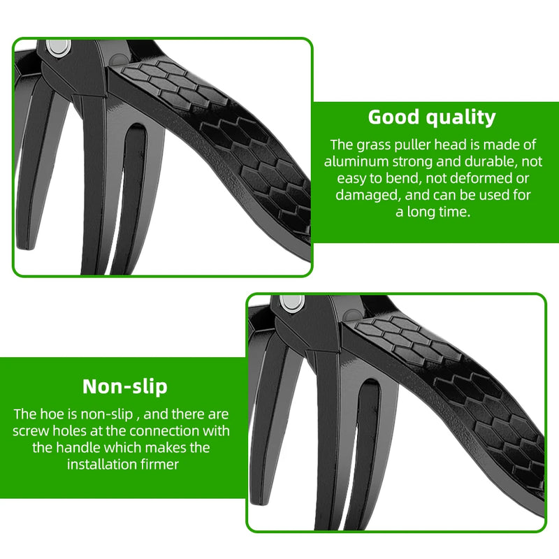 Stand Up Weed Puller Claw Tool Aluminum Alloy Weeding Head Replacement Garden Foot Pedal Digging Grass Shovel Root Remover