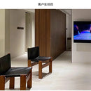 Medieval monk chair home solid wood dining chair designer homestay industrial wind wabi-Sabi oil wax leather back