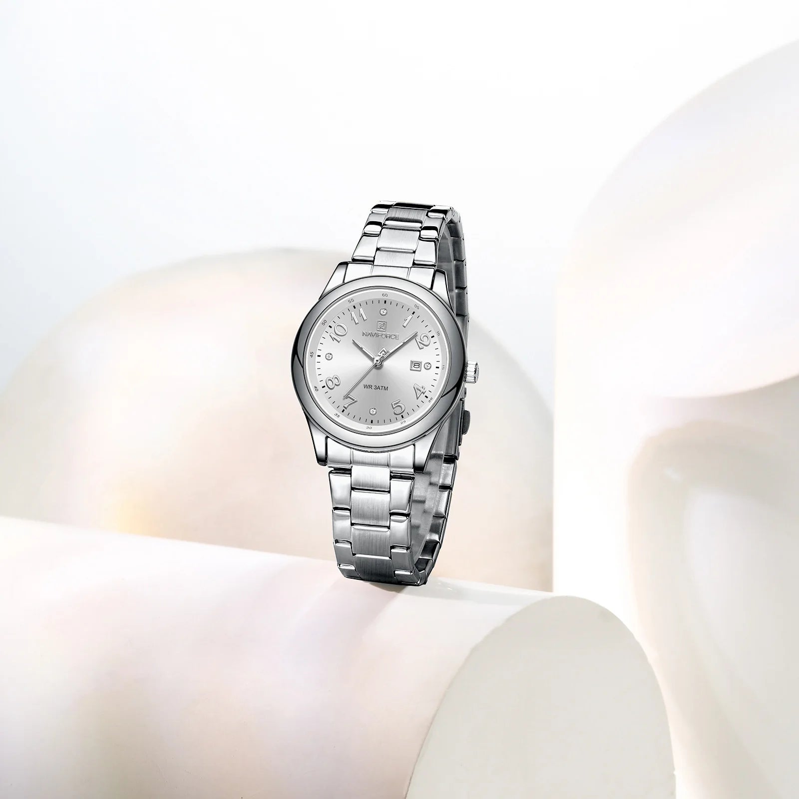 NAVIFORCE Luxury Watch for Women Waterproof Luminous Date Stainless Steel Ladies Quartz Watches Fashion Casual Wristwatch Girl