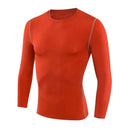 Long Sleeve Fitness Clothing Compression Shirt for Football Basketball Running Base Layer Quick Dry Sweat Absorbent Tight 