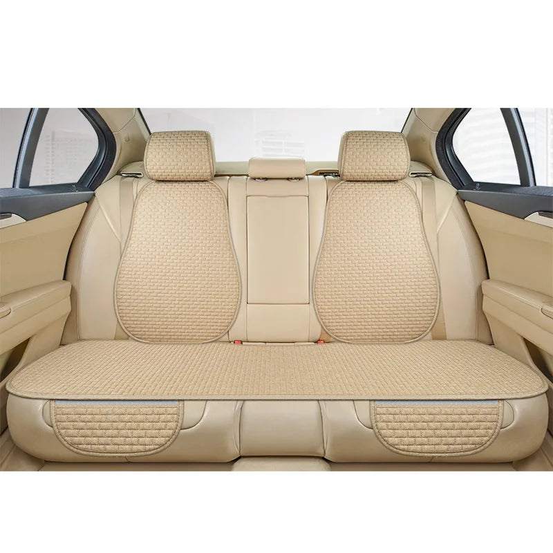 Universal Car Seat Cover Car Front Rear Seat Back Cushion Falx Car Seat Cushion Protector Auto Interior Pad Fit for Most Cars