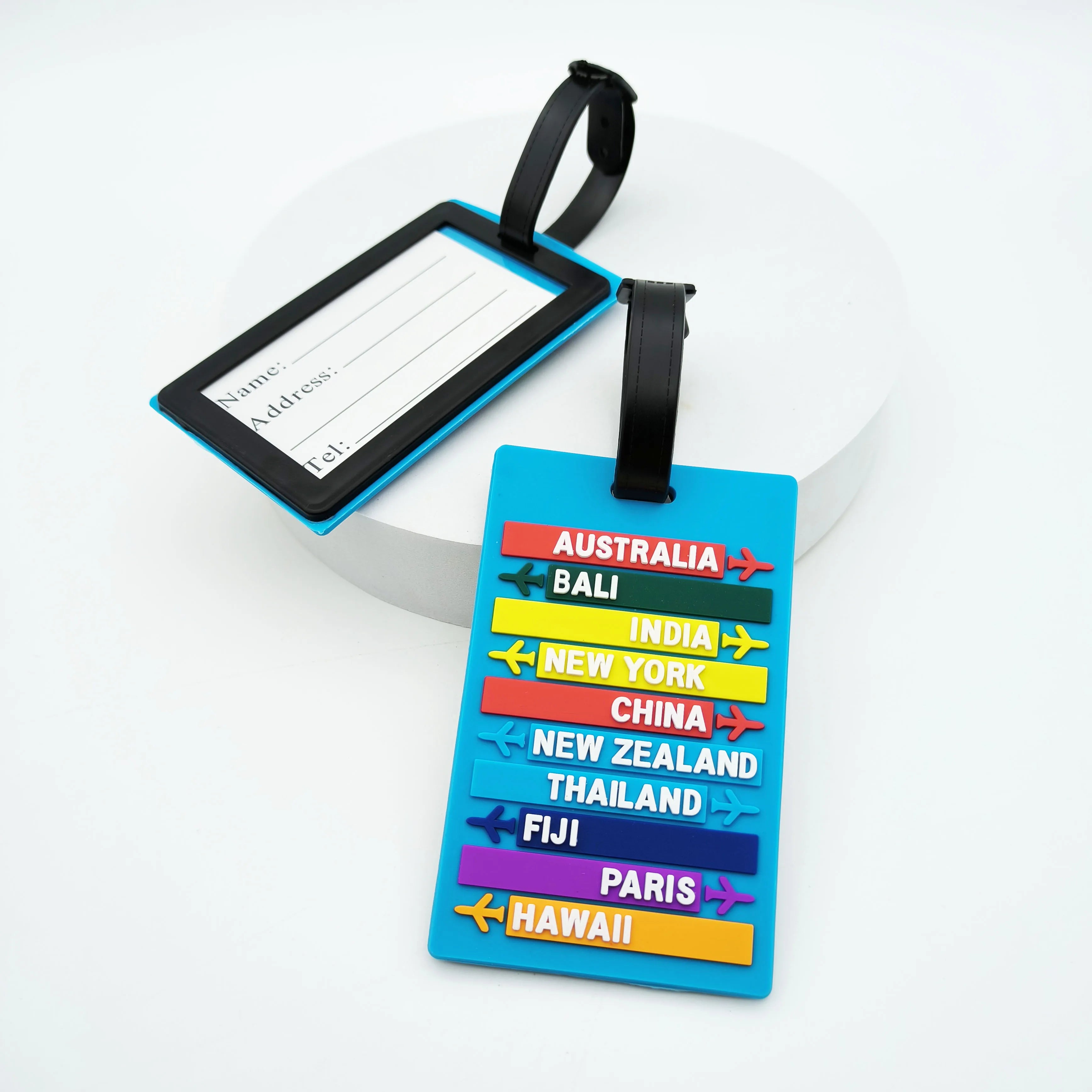 1PCS Luggage Tag Travel Cute Suitcase Luggage Tag Cartoon ID Address Holder Travel Baggage Label Accessories