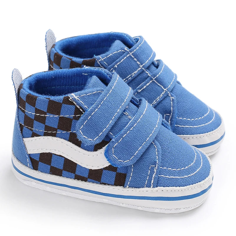 Newborn Baby Canvas Shoes Anti-slip Soft Baby Boy Girl Sneakers Casual Multi-Color Toddler First Walkers Crib Shoes