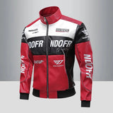 Motorcycle leather jacket, men's leather jacket, contrasting racing jacket, trendy brand seasonal couple style, loose fit