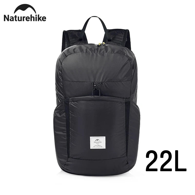 Naturehike New 30L Camping Backpack Large Capacity Portable Foldable Waterproof Shoulder Bag Outdoor Travel Hiking Picnic Bag