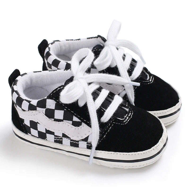 Newborn Baby Canvas Shoes Anti-slip Soft Baby Boy Girl Sneakers Casual Multi-Color Toddler First Walkers Crib Shoes