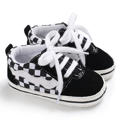 Newborn Baby Canvas Shoes Anti-slip Soft Baby Boy Girl Sneakers Casual Multi-Color Toddler First Walkers Crib Shoes
