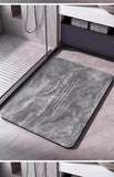 Alfombra de baño de tierra de diatomeas, absorbente, antideslizante, de secado rápido, lavable