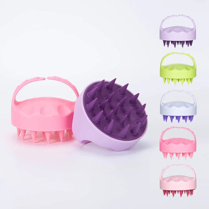 Shampoo Head Scalp Massage Brush, Soft Silicone, Skin Friendly, Hair Washing, Massager Comb, SPA, Beauty Tool, Salon 