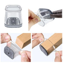 Silicone Cadeira Perna Feltro Capas, Nova Praça Móveis Pads, reduzir o ruído, antiderrapante Sofá Floor Protector