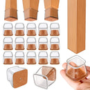 Silicone Cadeira Perna Feltro Capas, Nova Praça Móveis Pads, reduzir o ruído, antiderrapante Sofá Floor Protector