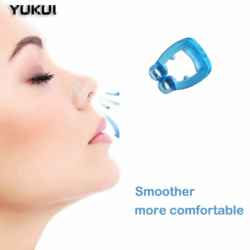 Silicone Clipe nariz magnético com Case, Anti ronco Dispositivo, Pare Snore, Melhorar o sono, Auxílio Dilator Nasal, Apnéia Night Guard