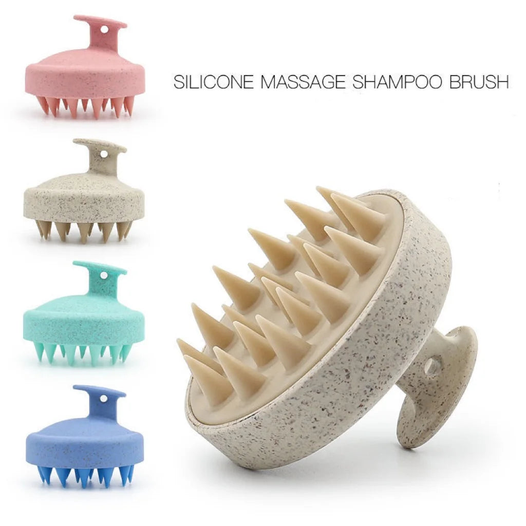 Silicone Shampoo Brush para Head Scalp Massage, Hair Washing Comb, Massagem Corporal, Bath Shower, Salon Hairdressing Tool