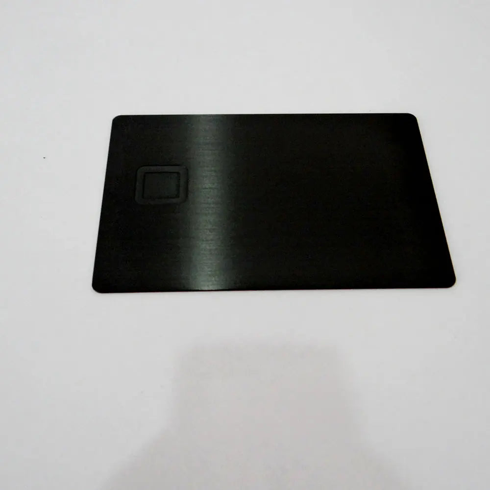 Small Chip Slot Metal Business Card, cartão de crédito com tira e assinatura, frete grátis, em branco 4442, 1Pc