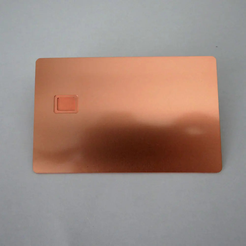 Small Chip Slot Metal Business Card, Credit Card with Strip and Signature, Free Shipping, Blank 4442, 1Pc 