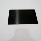 Small Chip Slot Metal Business Card, cartão de crédito com tira e assinatura, frete grátis, em branco 4442, 1Pc