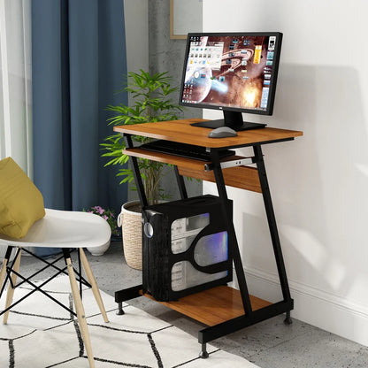 Small Metal Z BlackDesk, Work and Study Table, Writing Desk, Mini Computer Desk, Home and Office Furniture, Keyboard Stand, 60x48x72cm, 60x45x75cm 